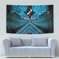 Personalised Aotearoa Matariki Tapestry Turquoise Fern Maori Poutama