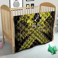 Personalised Aotearoa Matariki Quilt Yellow Fern Maori Poutama