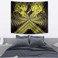 Personalised Aotearoa Matariki Tapestry Yellow Fern Maori Poutama