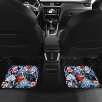 Hawaii Tropicana Blue Pattern Car Mats - Polynesian Pride