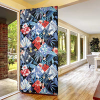 Hawaii Tropicana Blue Pattern Door Cover LT01 - Polynesian Pride