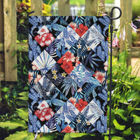 Hawaii Tropicana Blue Pattern Garden Flag - Polynesian Pride