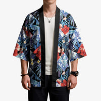 Hawaii Tropicana Blue Pattern Kimono LT01 - Polynesian Pride