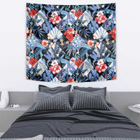 Hawaii Tropicana Blue Pattern Tapestry - Polynesian Pride