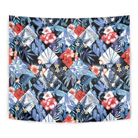 Hawaii Tropicana Blue Pattern Tapestry - Polynesian Pride