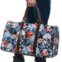 Hawaii Tropicana Blue Pattern Travel Bag - Polynesian Pride