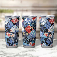 Hawaii Tropicana Blue Pattern Tumbler Cup - Polynesian Pride
