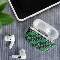 Polynesian Monstera Tiare Floral AirPods Case Forest Green Tropical Plaid LT01 - Polynesian Pride