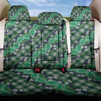 Polynesian Monstera Tiare Floral Back Car Seat Cover Forest Green Tropical Plaid LT01 One Size Green - Polynesian Pride