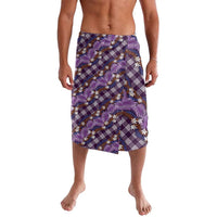 Polynesian Monstera Tiare Floral Lavalava Lavender Tropical Plaid - Polynesian Pride