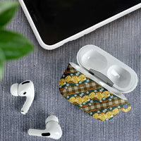 Polynesian Monstera Tiare Floral AirPods Case Yellow Tropical Plaid LT01 - Polynesian Pride