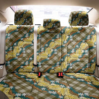 Polynesian Monstera Tiare Floral Back Car Seat Cover Yellow Tropical Plaid LT01 - Polynesian Pride