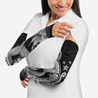Hawaii Mermaid Monotone Arm Sleeves Polynesian Pattern Fish Hook LT01 - Polynesian Pride