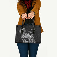 Hawaii Mermaid Monotone Leather Bag Polynesian Pattern Fish Hook LT01 - Polynesian Pride