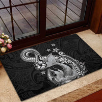 Hawaii Mermaid Monotone Rubber Doormat Polynesian Pattern Fish Hook LT01 - Polynesian Pride