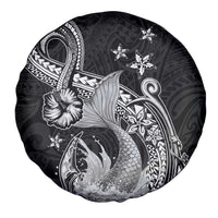 Hawaii Mermaid Monotone Spare Tire Cover Polynesian Pattern Fish Hook LT01 - Polynesian Pride