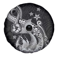 Hawaii Mermaid Monotone Spare Tire Cover Polynesian Pattern Fish Hook LT01 - Polynesian Pride