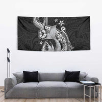 Hawaii Mermaid Monotone Tapestry Polynesian Pattern Fish Hook LT01 - Polynesian Pride
