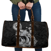 Hawaii Mermaid Monotone Travel Bag Polynesian Pattern Fish Hook LT01 Black - Polynesian Pride