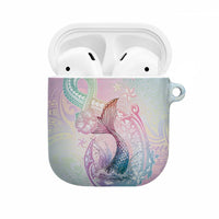 Hawaii Mermaid Sweet Pastel AirPods Case Polynesian Pattern Fish Hook LT01 Multicolor - Polynesian Pride