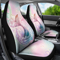 Hawaii Mermaid Sweet Pastel Car Seat Cover Polynesian Pattern Fish Hook LT01 - Polynesian Pride