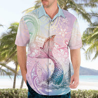 Hawaii Mermaid Sweet Pastel Hawaiian Shirt Polynesian Pattern Fish Hook LT01 - Polynesian Pride