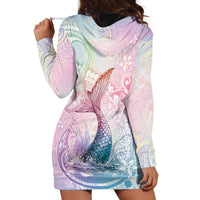Hawaii Mermaid Sweet Pastel Hoodie Dress Polynesian Pattern Fish Hook LT01 - Polynesian Pride