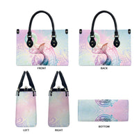 Hawaii Mermaid Sweet Pastel Leather Bag Polynesian Pattern Fish Hook LT01 - Polynesian Pride