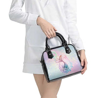 Hawaii Mermaid Sweet Pastel Shoulder Handbag Polynesian Pattern Fish Hook LT01 - Polynesian Pride