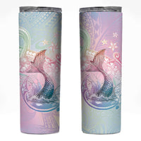 Hawaii Mermaid Sweet Pastel Skinny Tumbler Polynesian Pattern Fish Hook LT01 Multicolor - Polynesian Pride