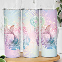 Hawaii Mermaid Sweet Pastel Skinny Tumbler Polynesian Pattern Fish Hook LT01 - Polynesian Pride