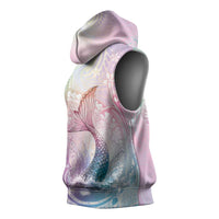 Hawaii Mermaid Sweet Pastel Sleeveless Hoodie Polynesian Pattern Fish Hook LT01 - Polynesian Pride