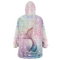Hawaii Mermaid Sweet Pastel Wearable Blanket Hoodie Polynesian Pattern Fish Hook LT01 - Polynesian Pride