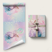 Hawaii Mermaid Sweet Pastel Wrapping Paper Polynesian Pattern Fish Hook LT01 58" × 23" Multicolor - Polynesian Pride