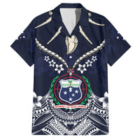 Samoa Independence Day Hawaiian Shirt Ula Nifo Mix Turtle LT01 Blue - Polynesian Pride