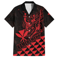 Personalized King Kamehameha Day Hawaiian Shirt Kakau Polynesian Pattern LT01 Red - Polynesian Pride