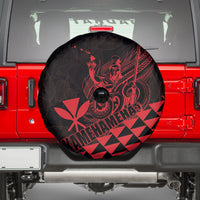 King Kamehameha Day Spare Tire Cover Kakau Polynesian Pattern LT01 - Polynesian Pride