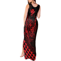 Personalized King Kamehameha Day Tank Maxi Dress Kakau Polynesian Pattern LT01 - Polynesian Pride