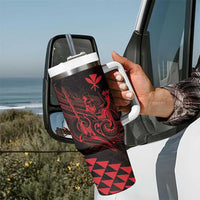 King Kamehameha Day Tumbler With Handle Kakau Polynesian Pattern LT01 - Polynesian Pride