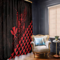 King Kamehameha Day Window Curtain Kakau Polynesian Pattern LT01 - Polynesian Pride