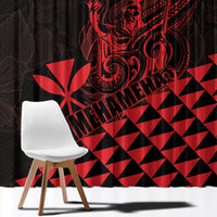 King Kamehameha Day Window Curtain Kakau Polynesian Pattern LT01 - Polynesian Pride