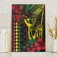 King Kamehameha Day Canvas Wall Art Hawaii Kakau Reggae