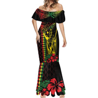 King Kamehameha Day Mermaid Dress Hawaii Kakau Reggae LT01 - Polynesian Pride