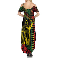 King Kamehameha Day Summer Maxi Dress Hawaii Kakau Reggae LT01 - Polynesian Pride