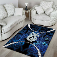 Maori Matariki Manaia Area Rug Maori Kowhaiwhai Pattern Galaxy LT01 - Polynesian Pride
