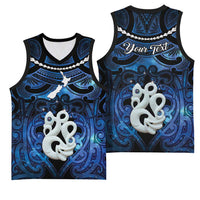 Personalized Maori Matariki Manaia Basketball Jersey Maori Kowhaiwhai Pattern Galaxy LT01 - Polynesian Pride