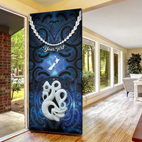 Personalized Maori Matariki Manaia Door Cover Maori Kowhaiwhai Pattern Galaxy LT01 - Polynesian Pride
