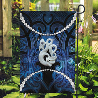 Maori Matariki Manaia Garden Flag Maori Kowhaiwhai Pattern Galaxy LT01 Garden Flag Blue - Polynesian Pride