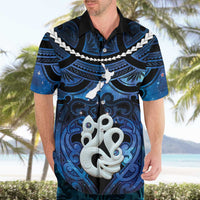 Personalized Maori Matariki Manaia Hawaiian Shirt Maori Kowhaiwhai Pattern Galaxy LT01 - Polynesian Pride