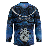 Personalized Maori Matariki Manaia Hockey Jersey Maori Kowhaiwhai Pattern Galaxy LT01 - Polynesian Pride